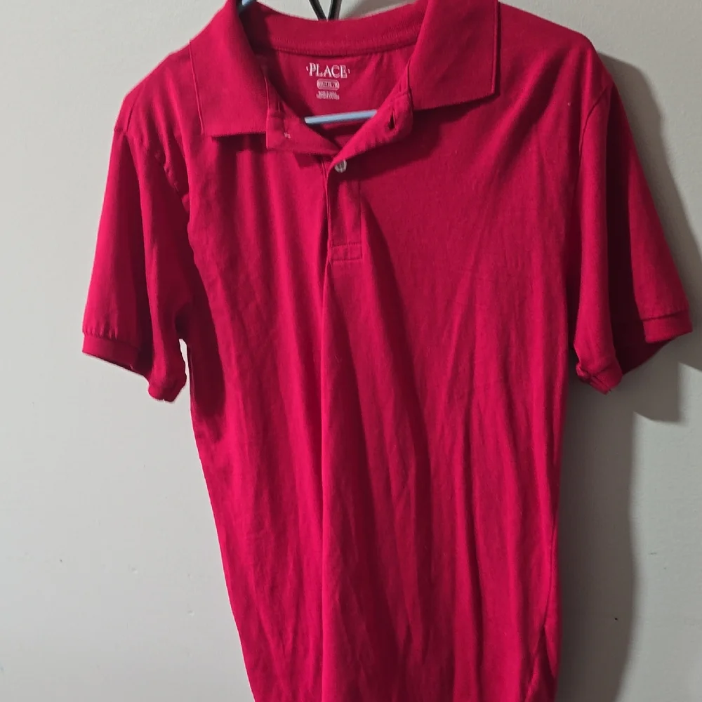 The Children's Place Bright Red Short-Sleeve Polo